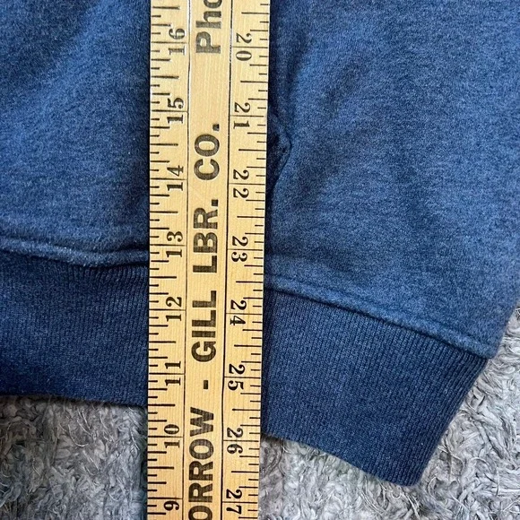 Abercrombie & Fitch Men's Oversized Hoodie Blue Gray Size L Pullover Soft A&F - Picture 6 of 6